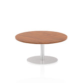 Dynamic Italia 1000mm Poseur Round Table Walnut Top 475mm High Leg ITL0137 DD